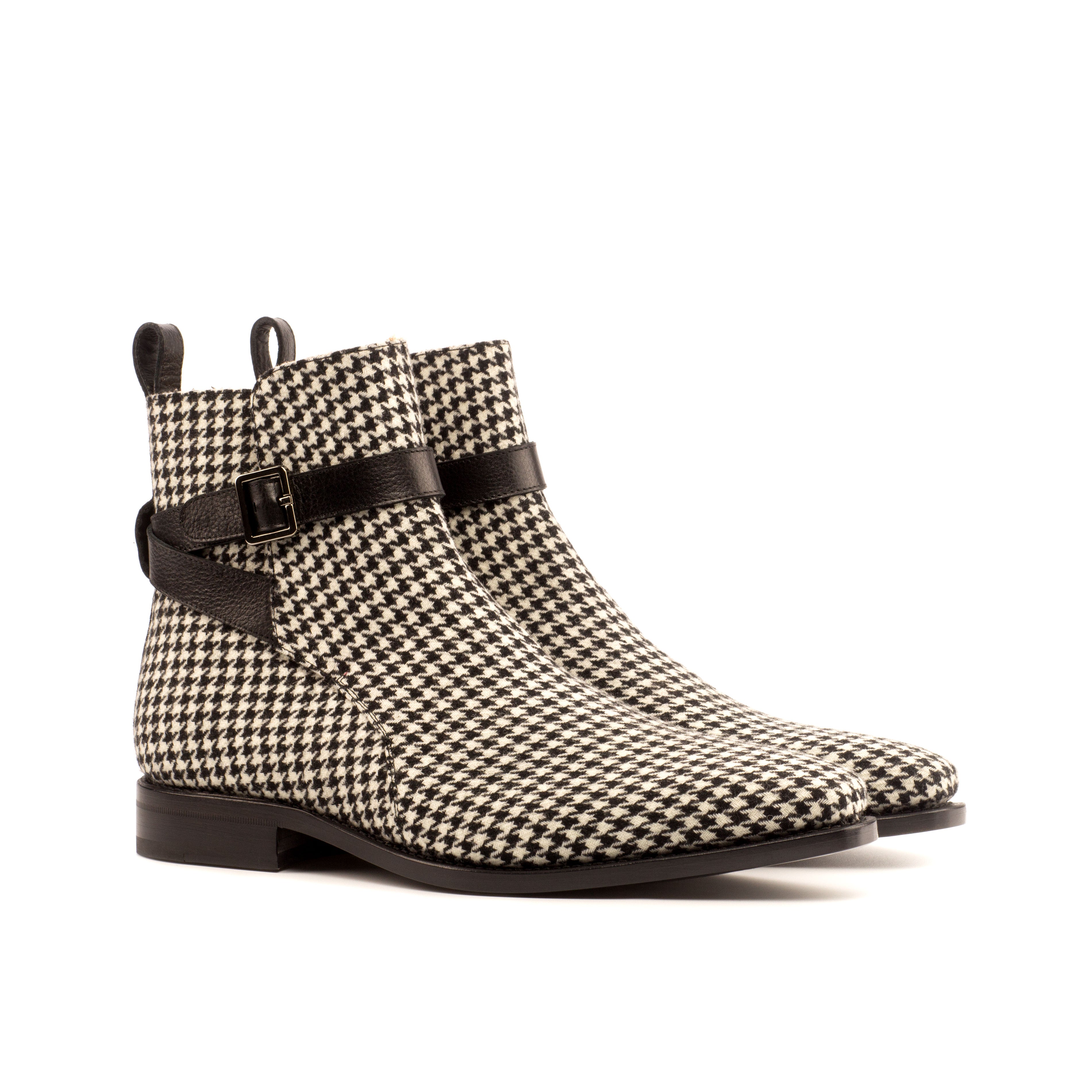 Houndstooth Jodhpur Boots Create a custom design online ADORSI