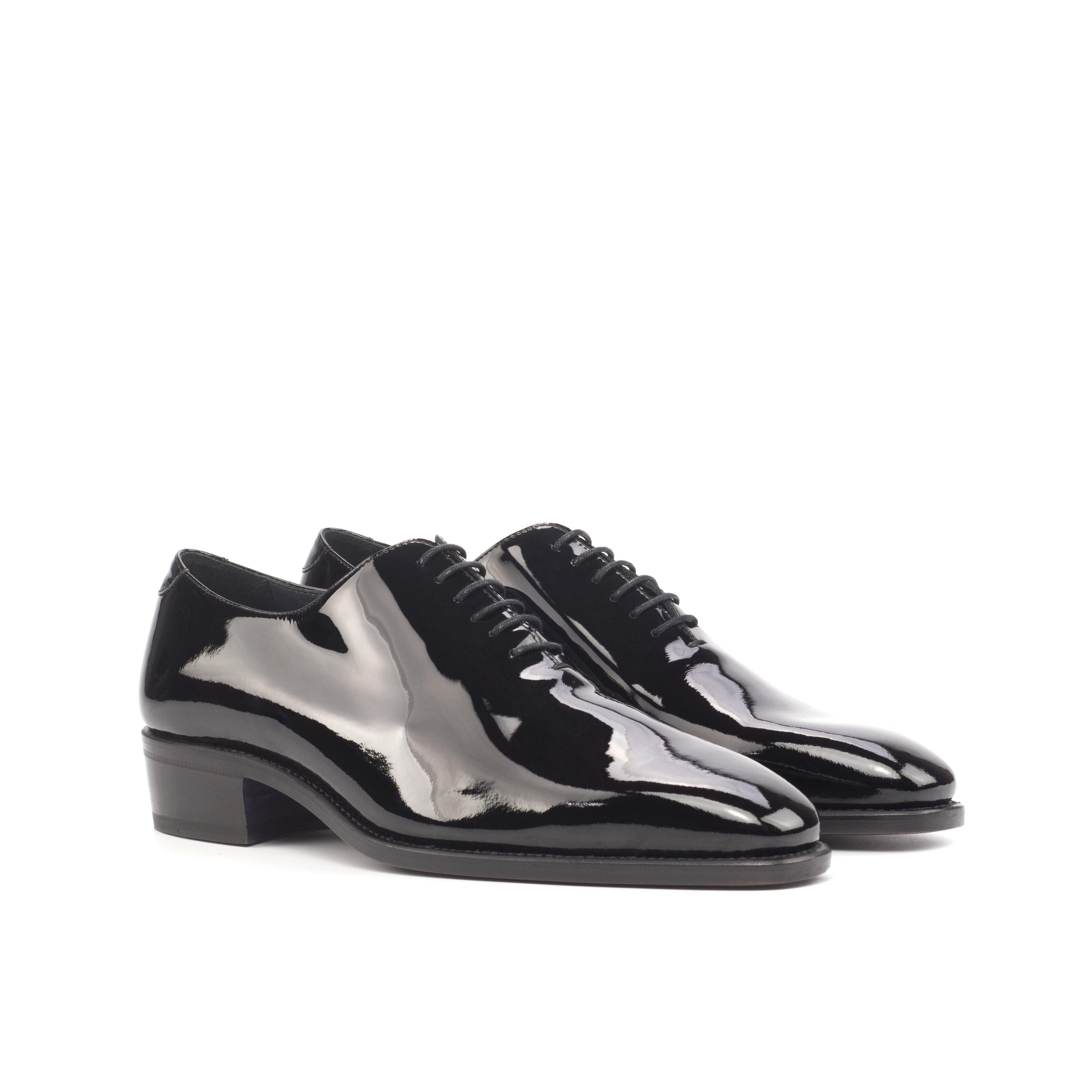 Black Patent Leather Oxford Wholecut Formal Evening, US 13 Leather