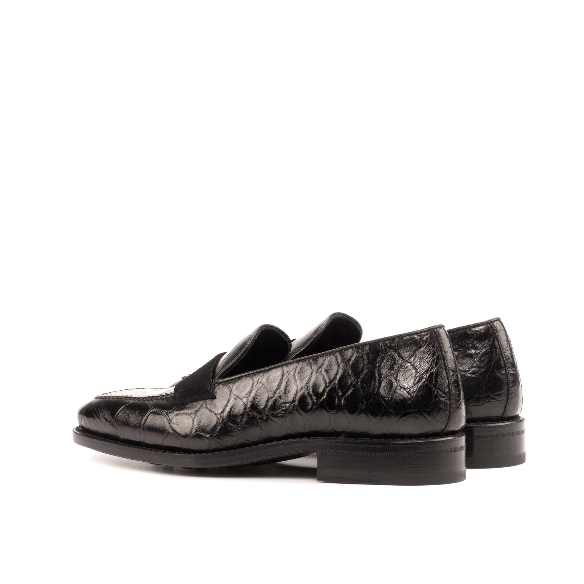 Snakeskin penny fashion loafers