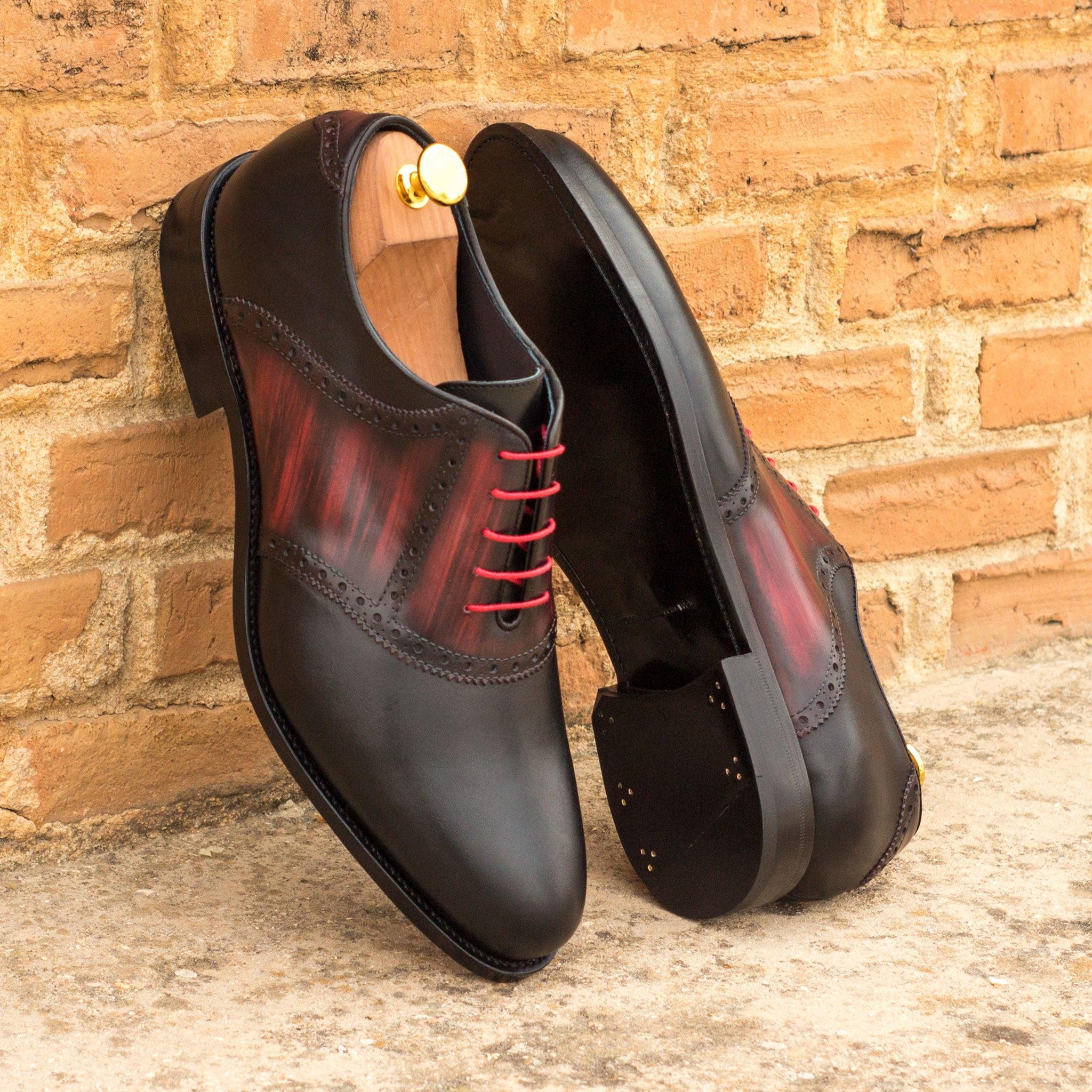 Black and burgundy shoes online